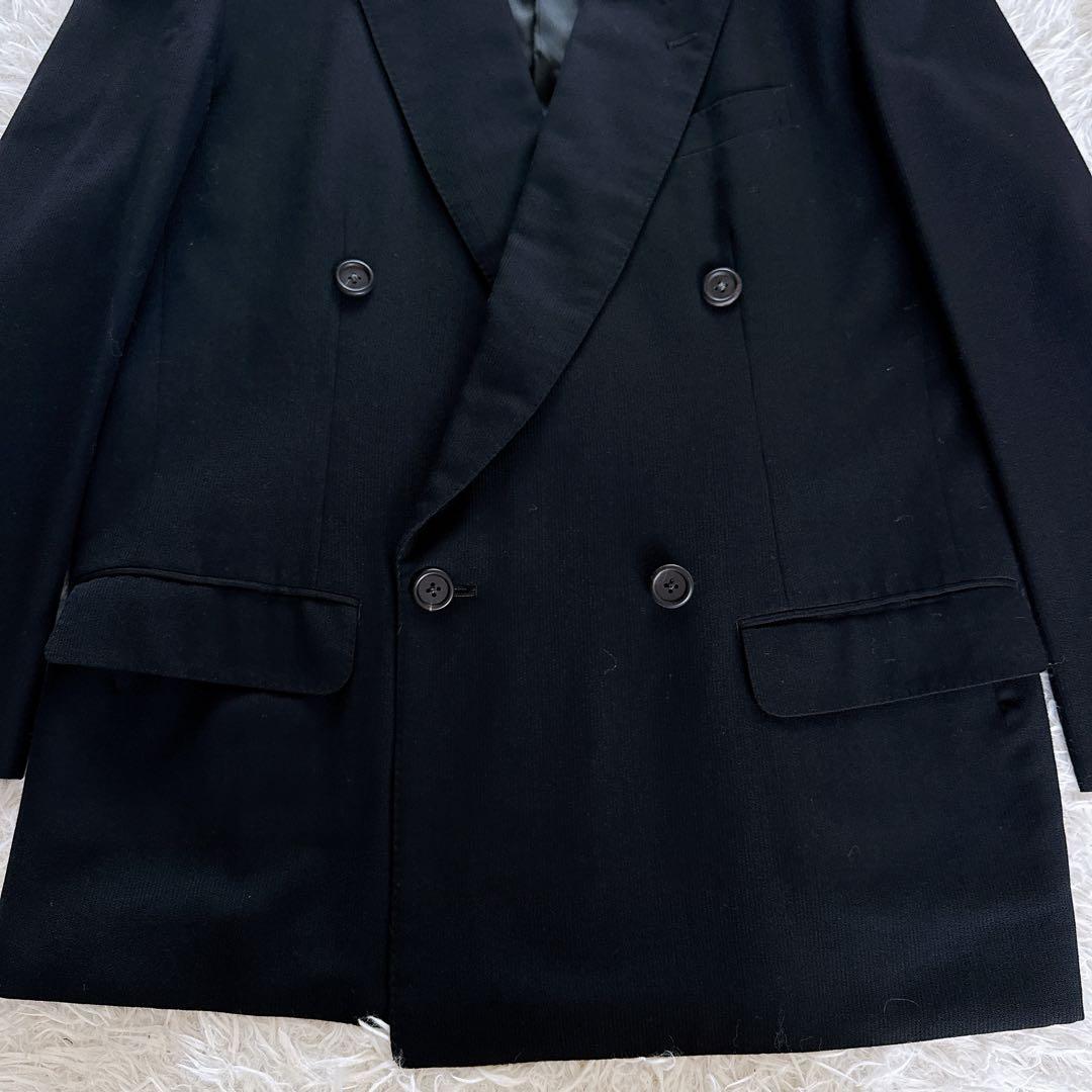 美品【Y’s for men】ダブルブレスト テーラードジャケット ブラック M