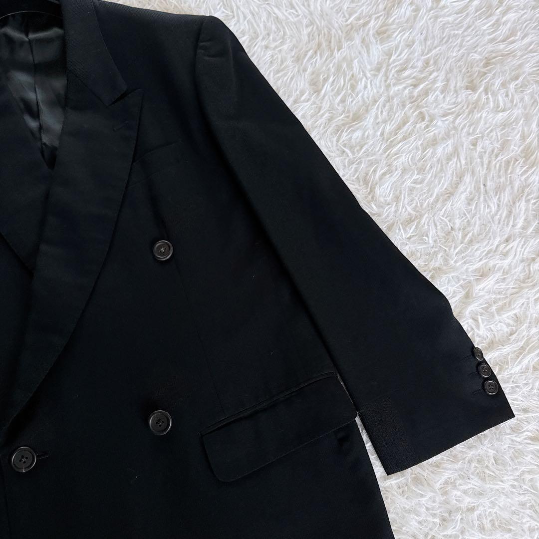 美品【Y’s for men】ダブルブレスト テーラードジャケット ブラック M