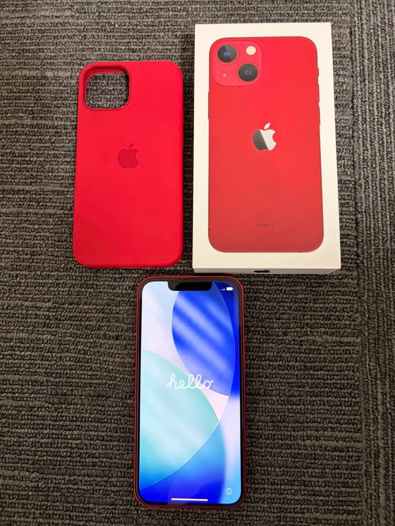美品 Apple iPhone 13mini PRODUCT RED レッド
