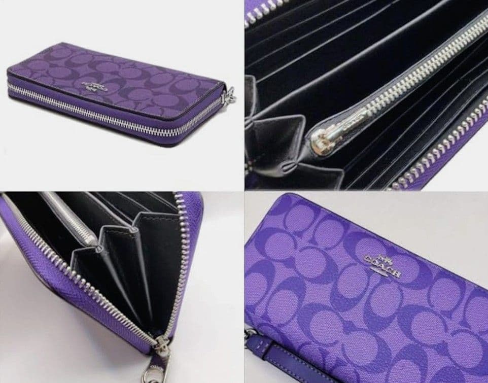 ✿新品未使用❀COACH 長財布パープル★　　　★アウトレットC4452★