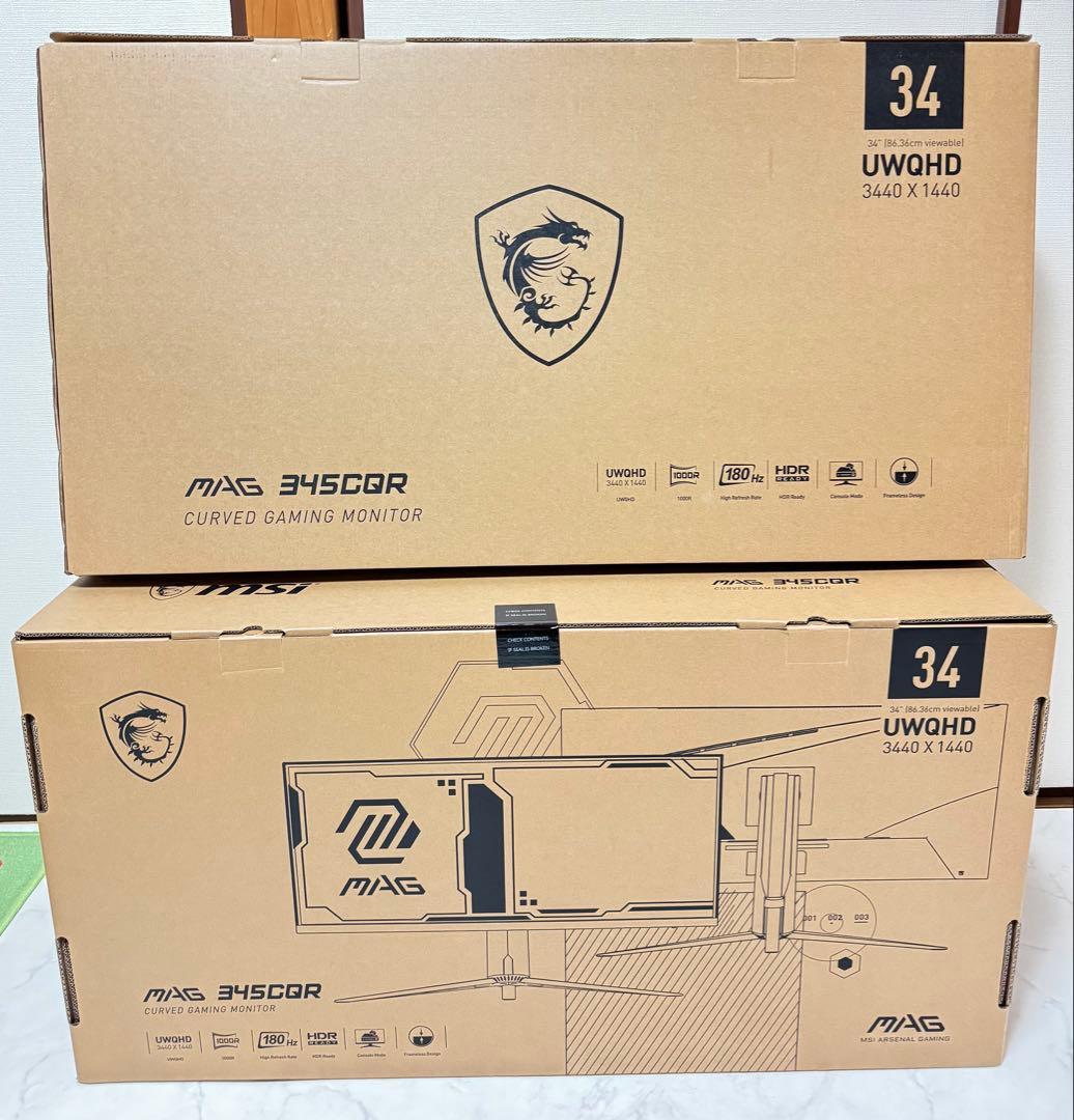 MSI 湾曲ゲーミングモニター MAG 345CQR