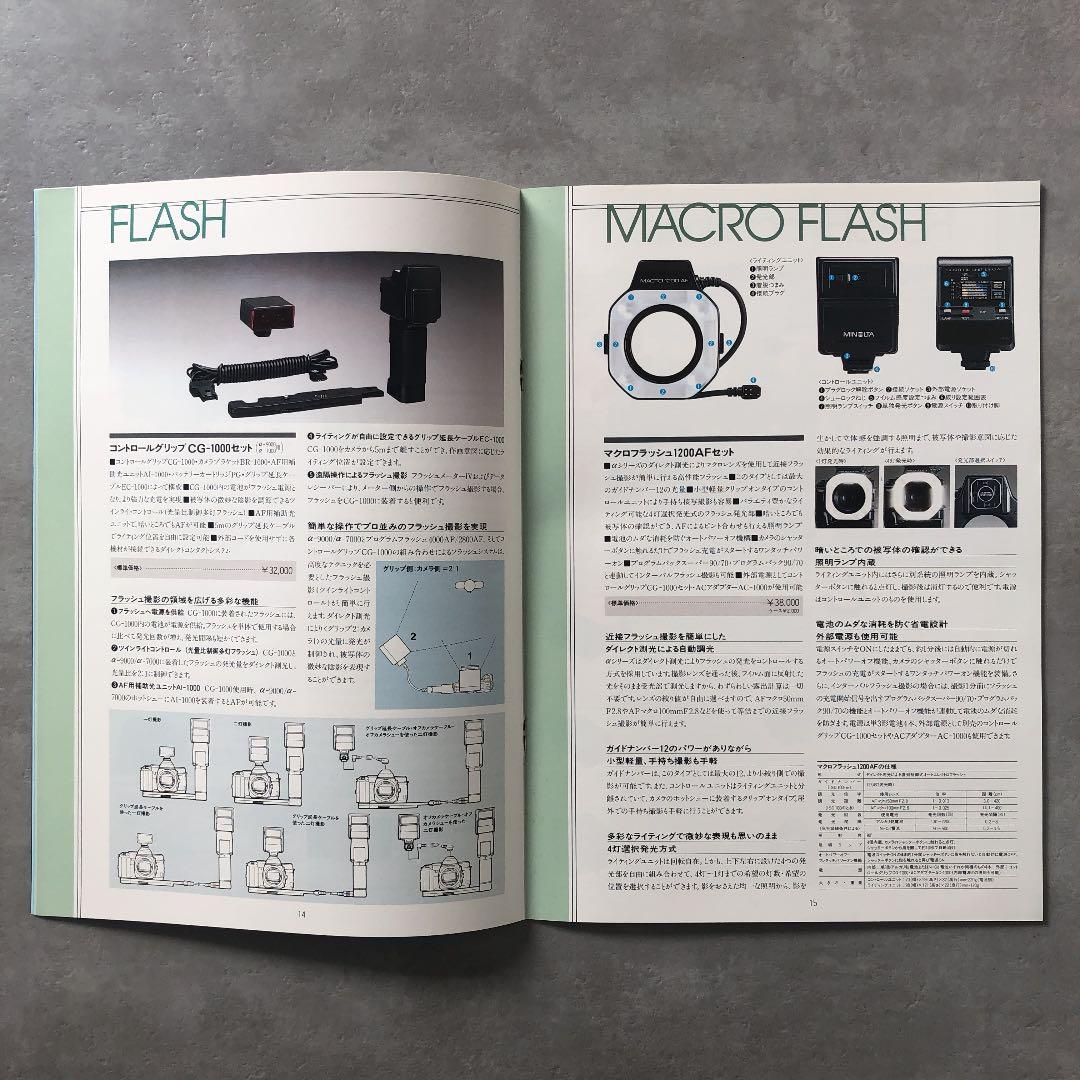 ミノルタ　αシステム　総合カタログ　1987年4月1日