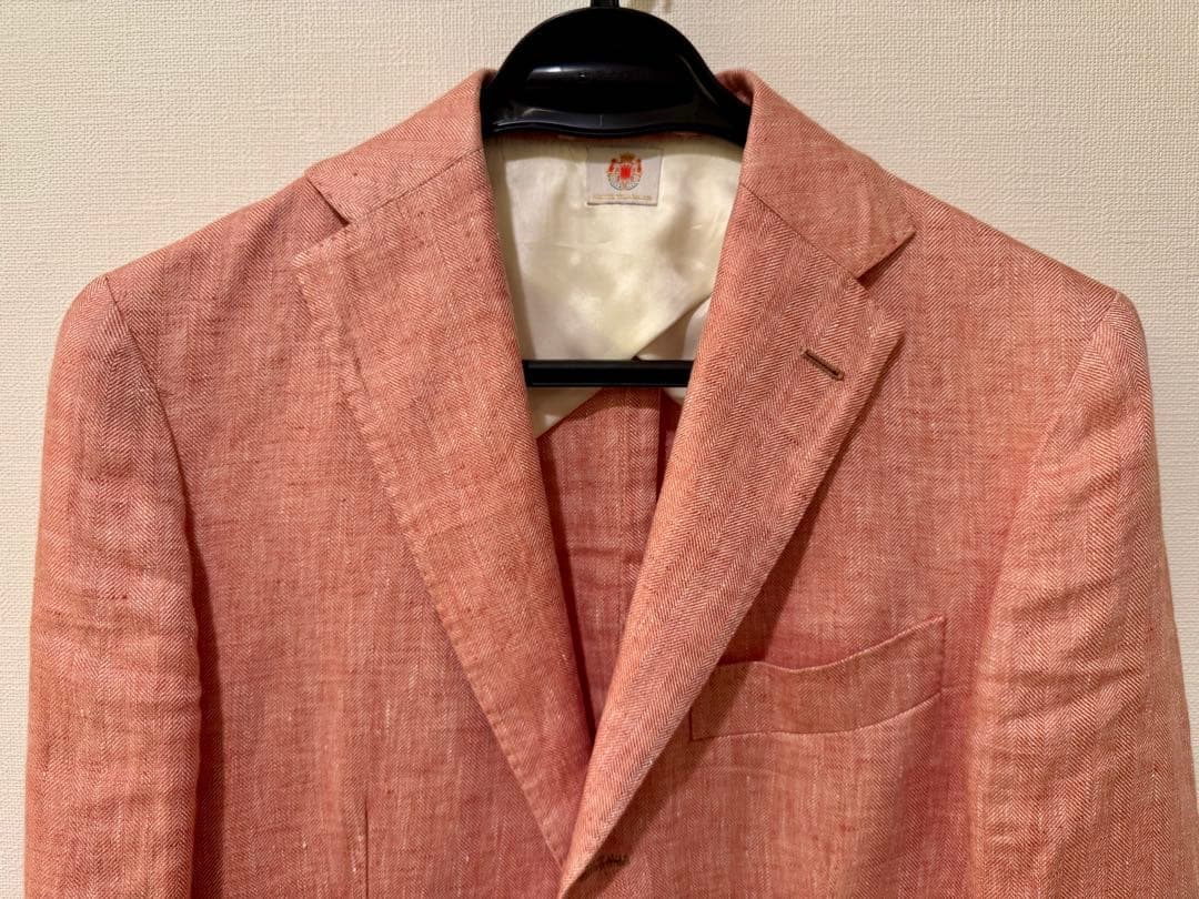 ア*キ様 Luigi Borrelli ルイジ ボレッリ リネン ジャケット 春