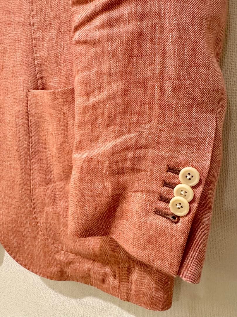 ア*キ様 Luigi Borrelli ルイジ ボレッリ リネン ジャケット 春