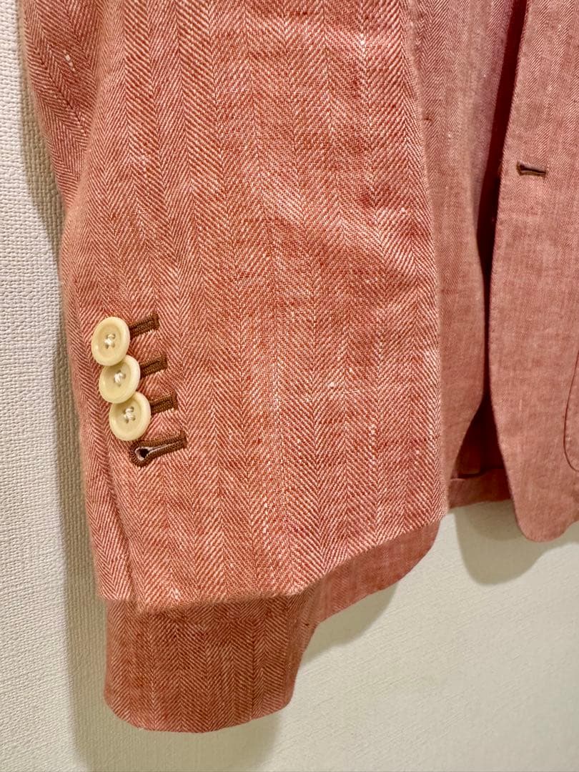 ア*キ様 Luigi Borrelli ルイジ ボレッリ リネン ジャケット 春