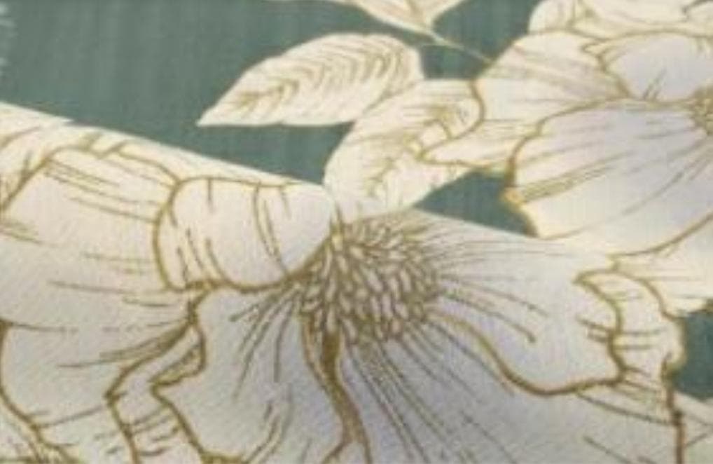 画像の帯つき◆◆ノー皺加工最高級クールパス◆モダン翡翠緑の花古典夏浴衣◆