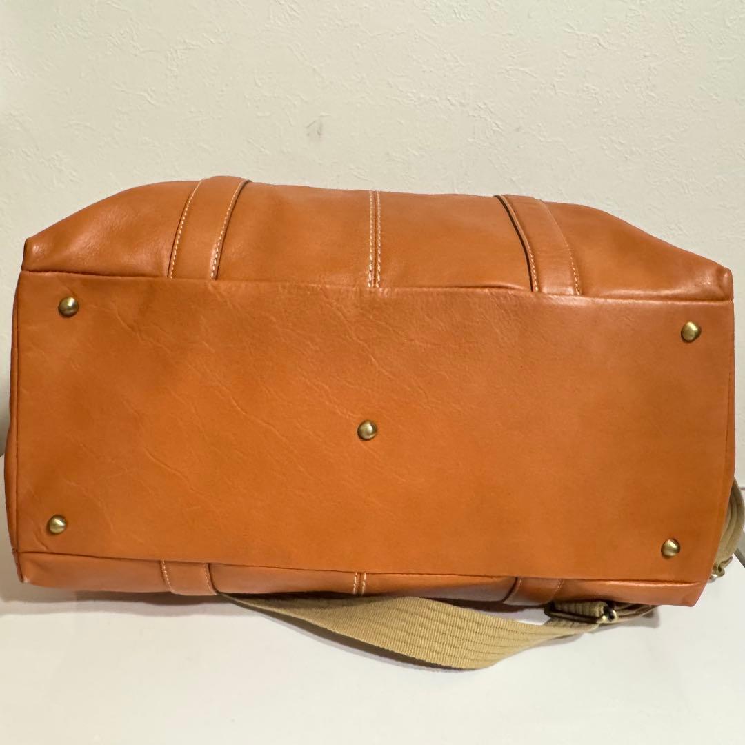 土屋鞄　ツチヤカバン ボストンバック ショルダーバッグ ライトブラウン