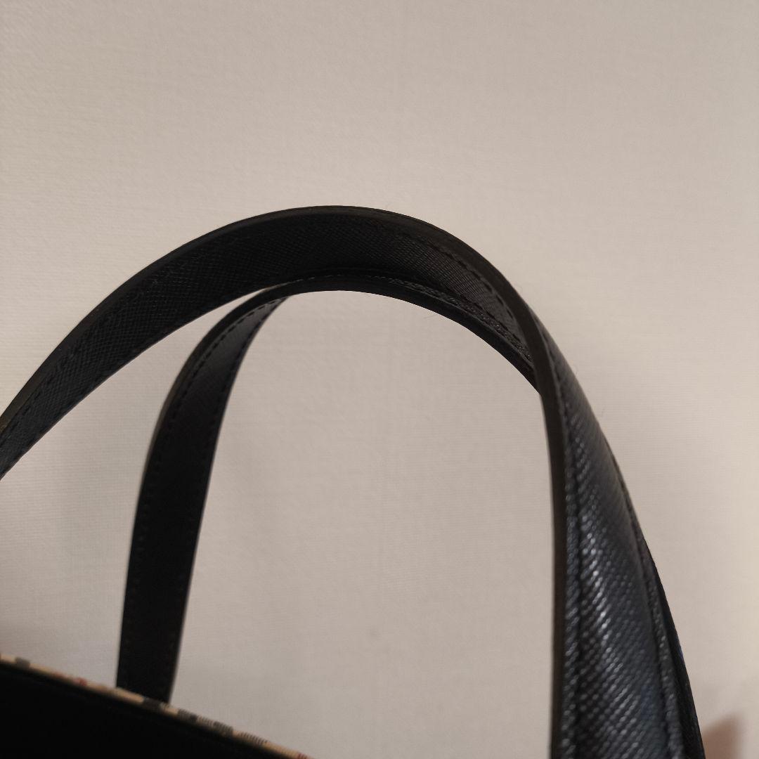 美品　バーバリー　BURBERRY　ノバチェック　ハンドバッグ　ベージュ