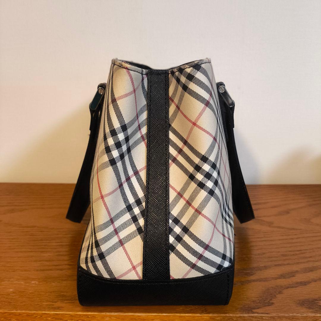 美品　バーバリー　BURBERRY　ノバチェック　ハンドバッグ　ベージュ