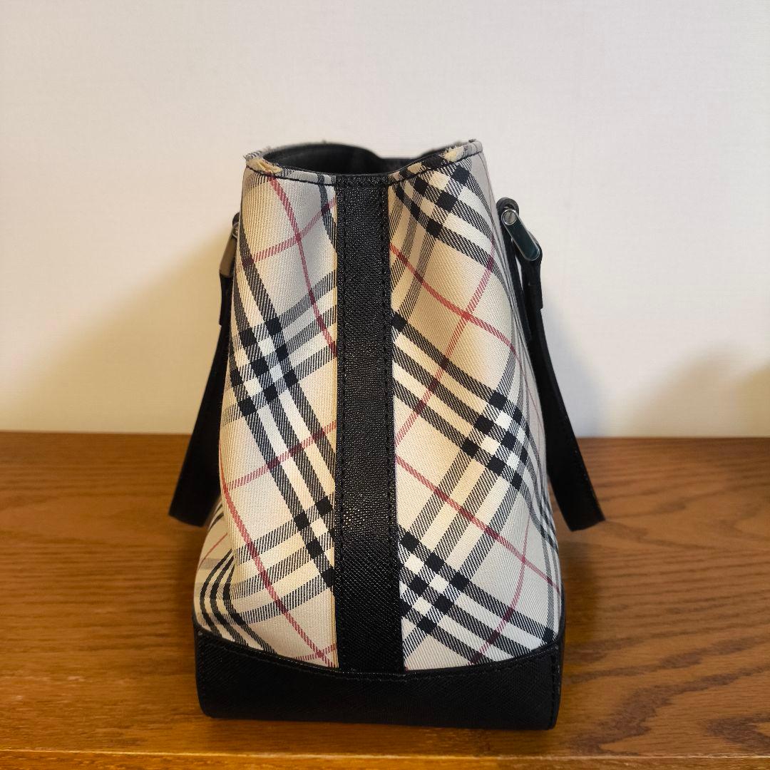 美品　バーバリー　BURBERRY　ノバチェック　ハンドバッグ　ベージュ