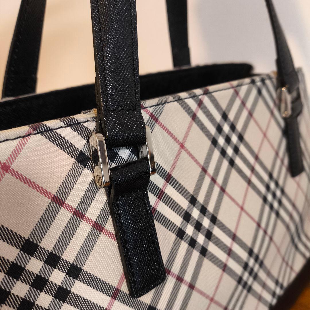 美品　バーバリー　BURBERRY　ノバチェック　ハンドバッグ　ベージュ