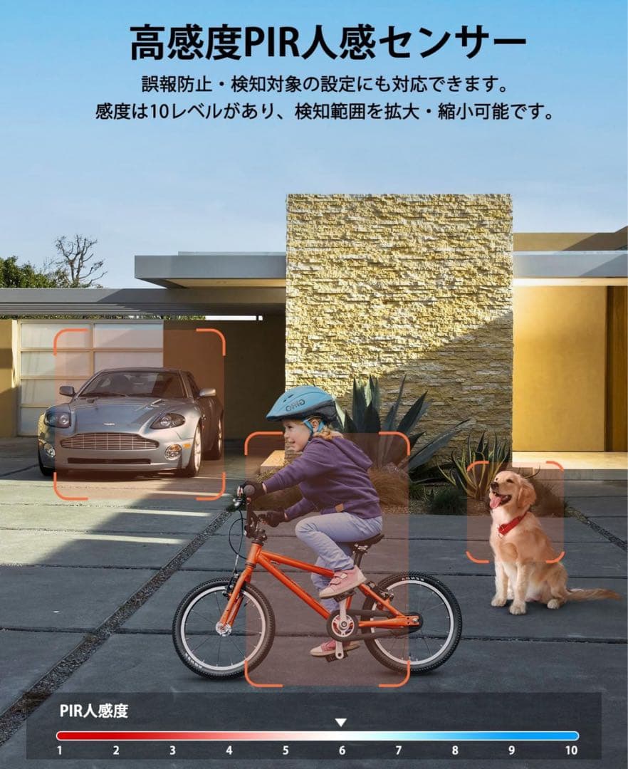 防犯カメラ 屋外 ソーラー YESRAMO監視カメラ 屋外 ソーラー PIR