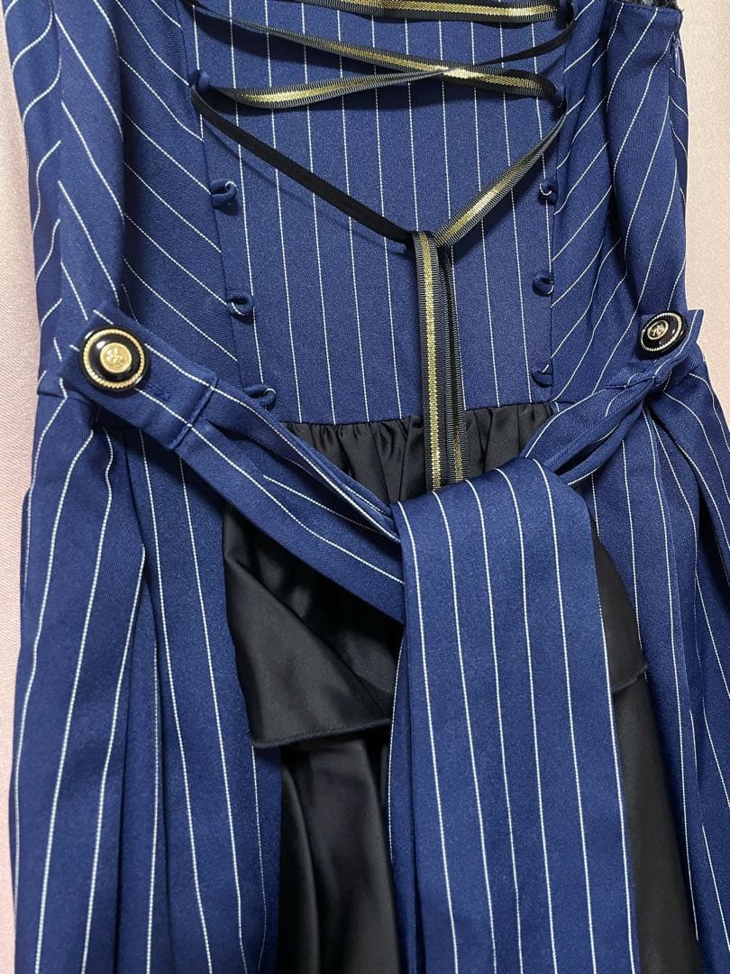 Bright Moon コルセットジャンパースカート ロリータ ネイビー