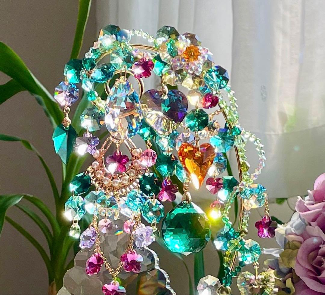 サンキャッチャー スワロフスキー アラベスク89mmクリスタル