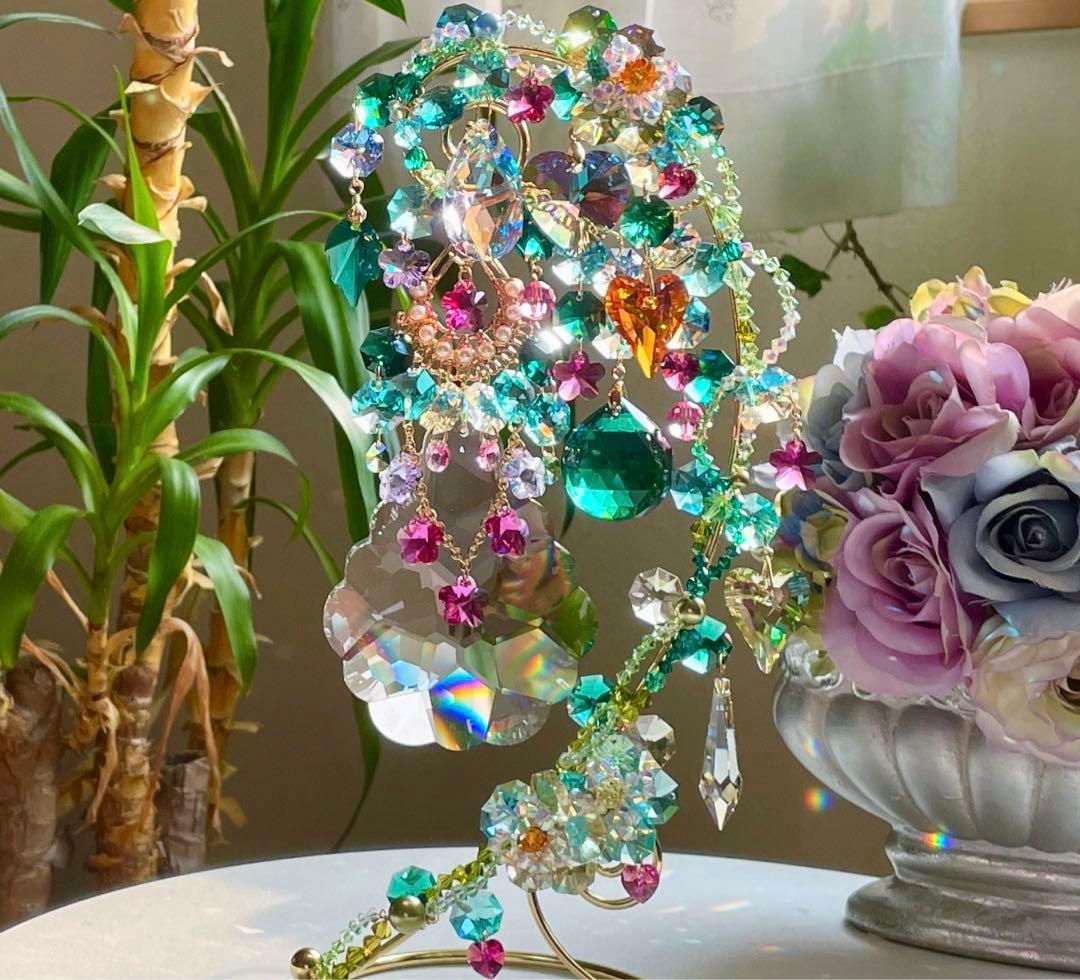 サンキャッチャー スワロフスキー アラベスク89mmクリスタル