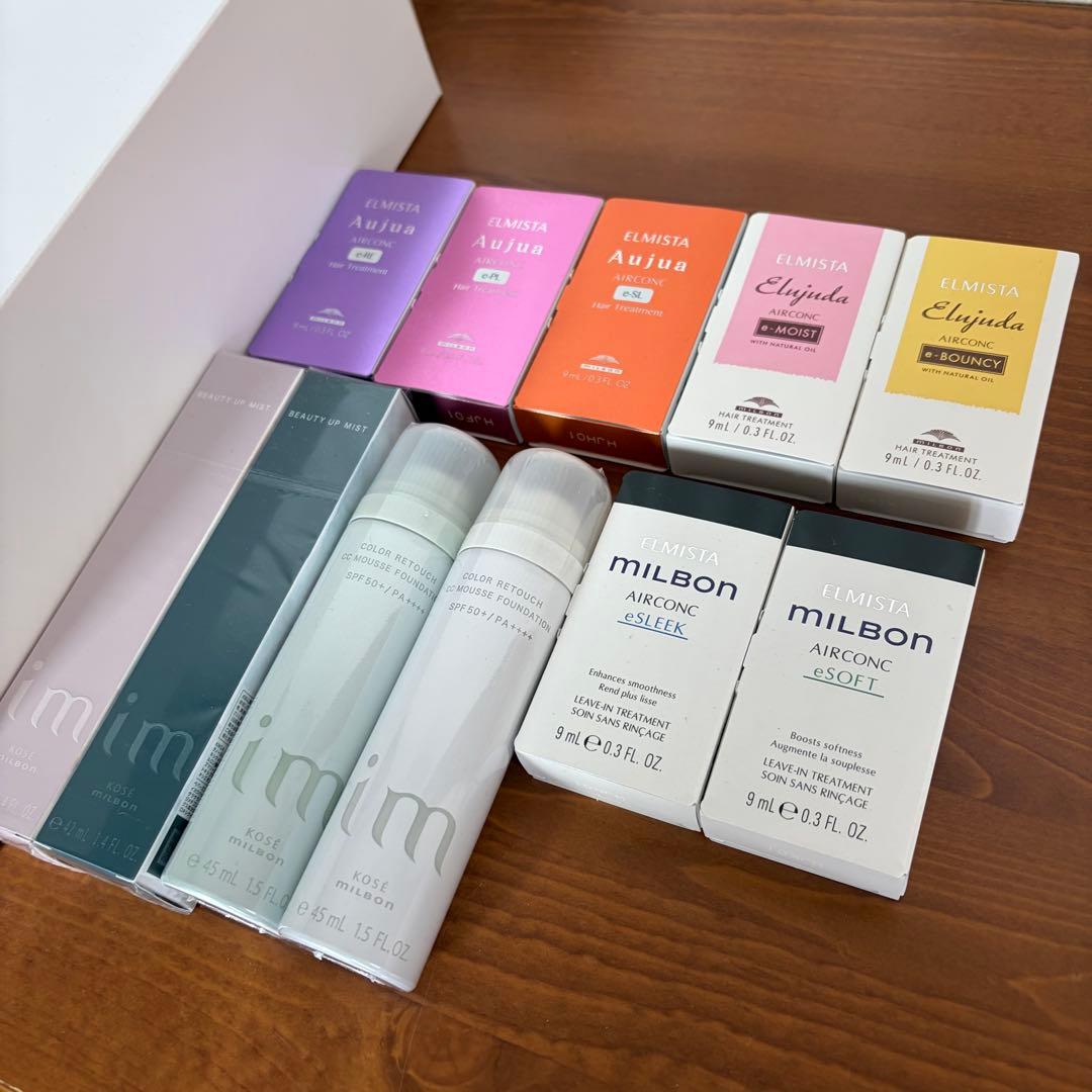 ミルボンセットドライヤー＆エアコンク＆ムースファンデーション＆メイクキープミスト
