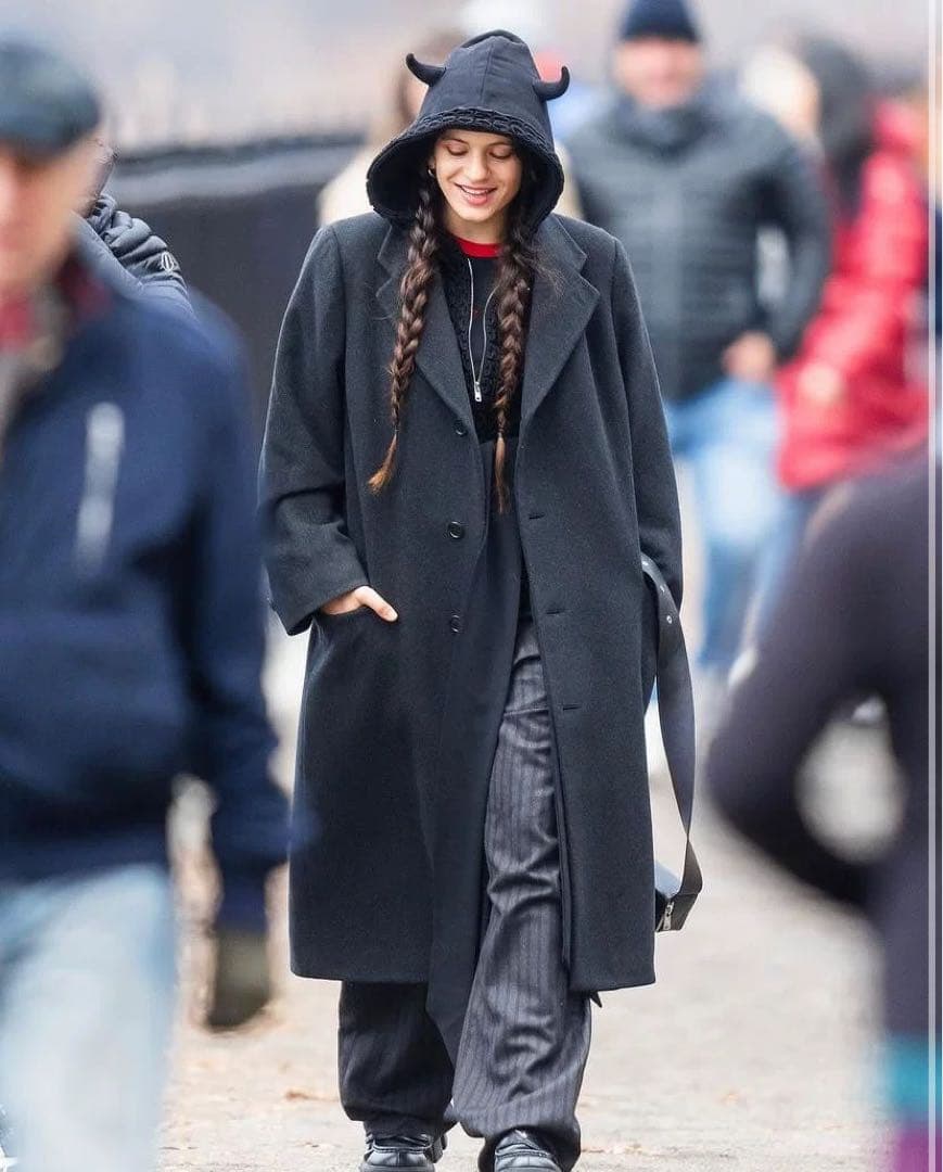 【極美品】nodress 悪魔ツノ付き黒パーカー