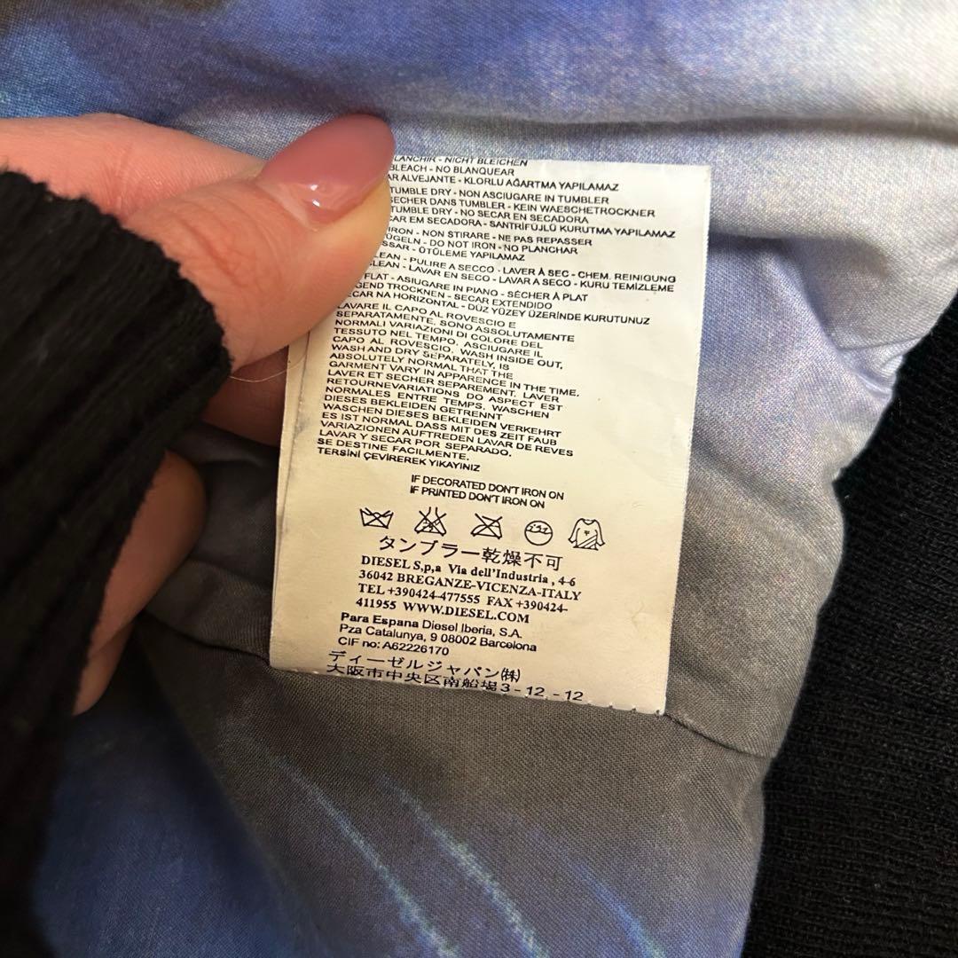 DIESEL ファーコート フード付き ブラック Y2K