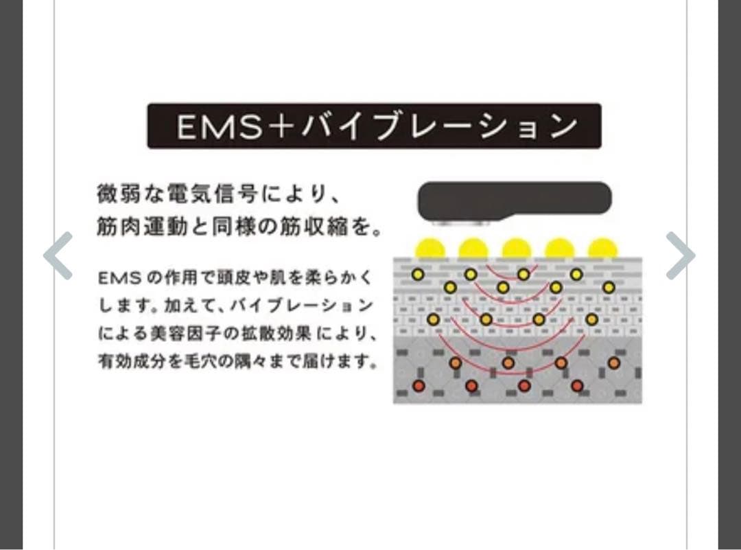 TILLETイオン導入器 EMS エレクトロレポーション 顔 頭皮用 ホワイト