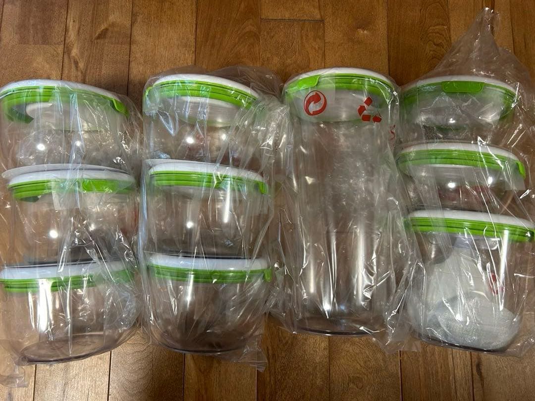 FOSA　フォーサ　真空保存容器　丸　本体　コンテナ10個セット