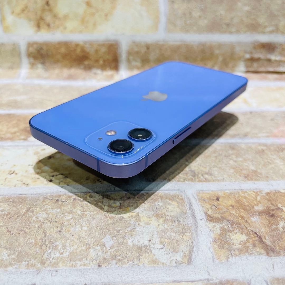 SIMフリー iPhone12 64GB X-1388 パープル 新品バッテリ－