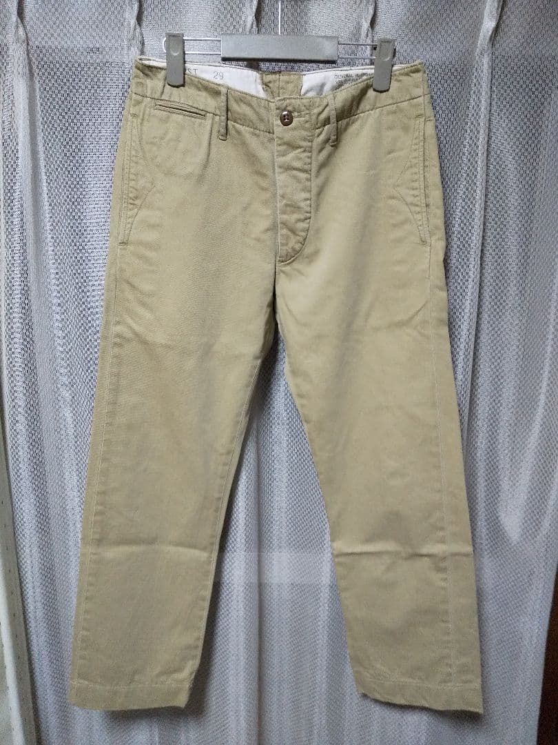 RRL ダブルアールエル トラウザーズ チノパンツ W29×30 ベージュカーキ