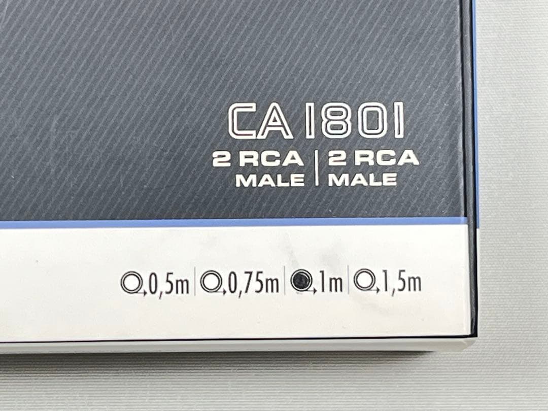 新品 REAL CABLE RCAケーブル 1.0m CA 1801/1.0