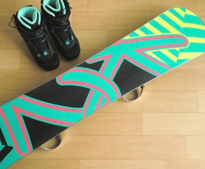 【送料込】スノーボード4点セット（板、ブーツ24cm、ビンディング、ケース）