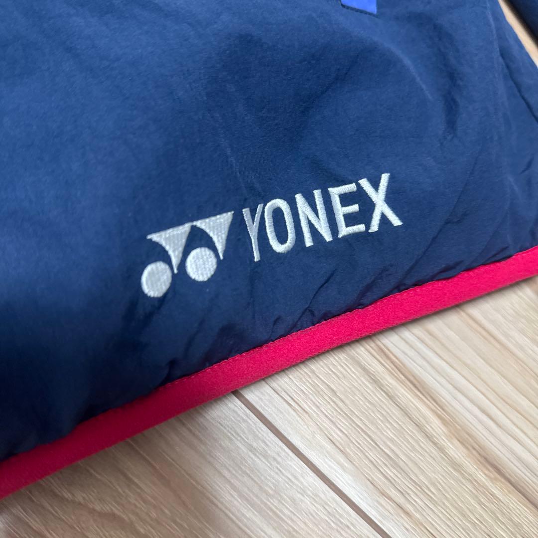 美品 ヨネックス YONEX リバーシブル ボアジャケット ネイビー Lサイズ