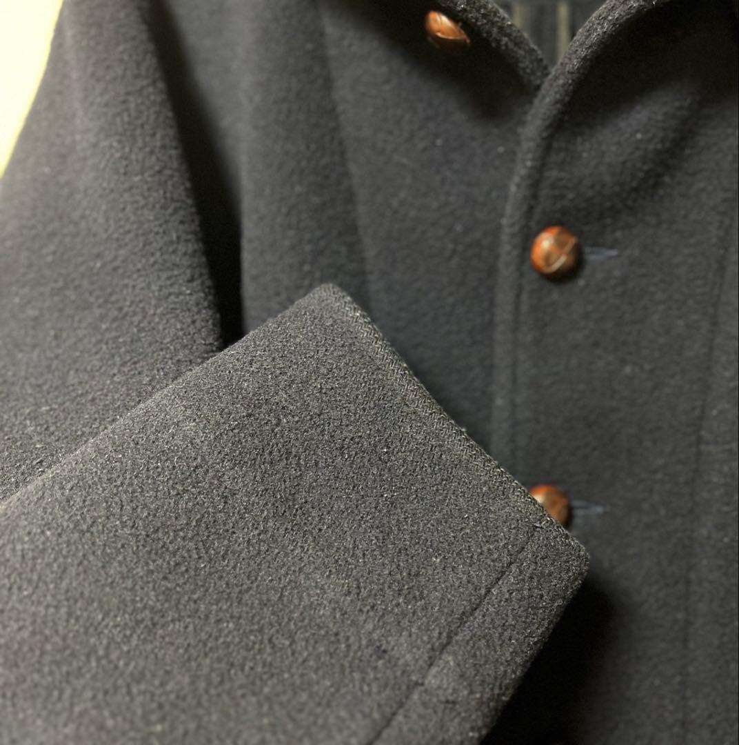 DANTON【ダントン】ウールパイル ラウンドカラージャケット ネイビー