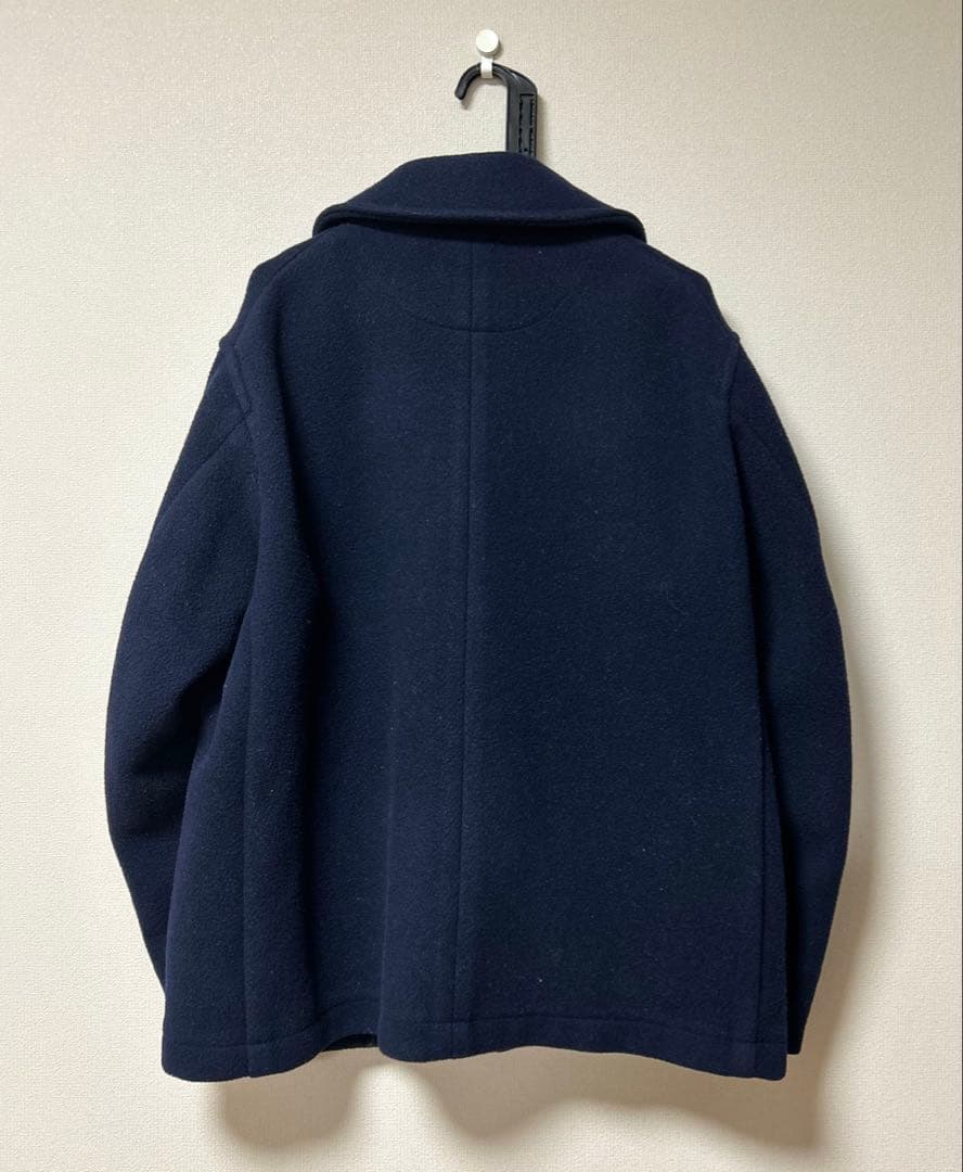 DANTON【ダントン】ウールパイル ラウンドカラージャケット ネイビー