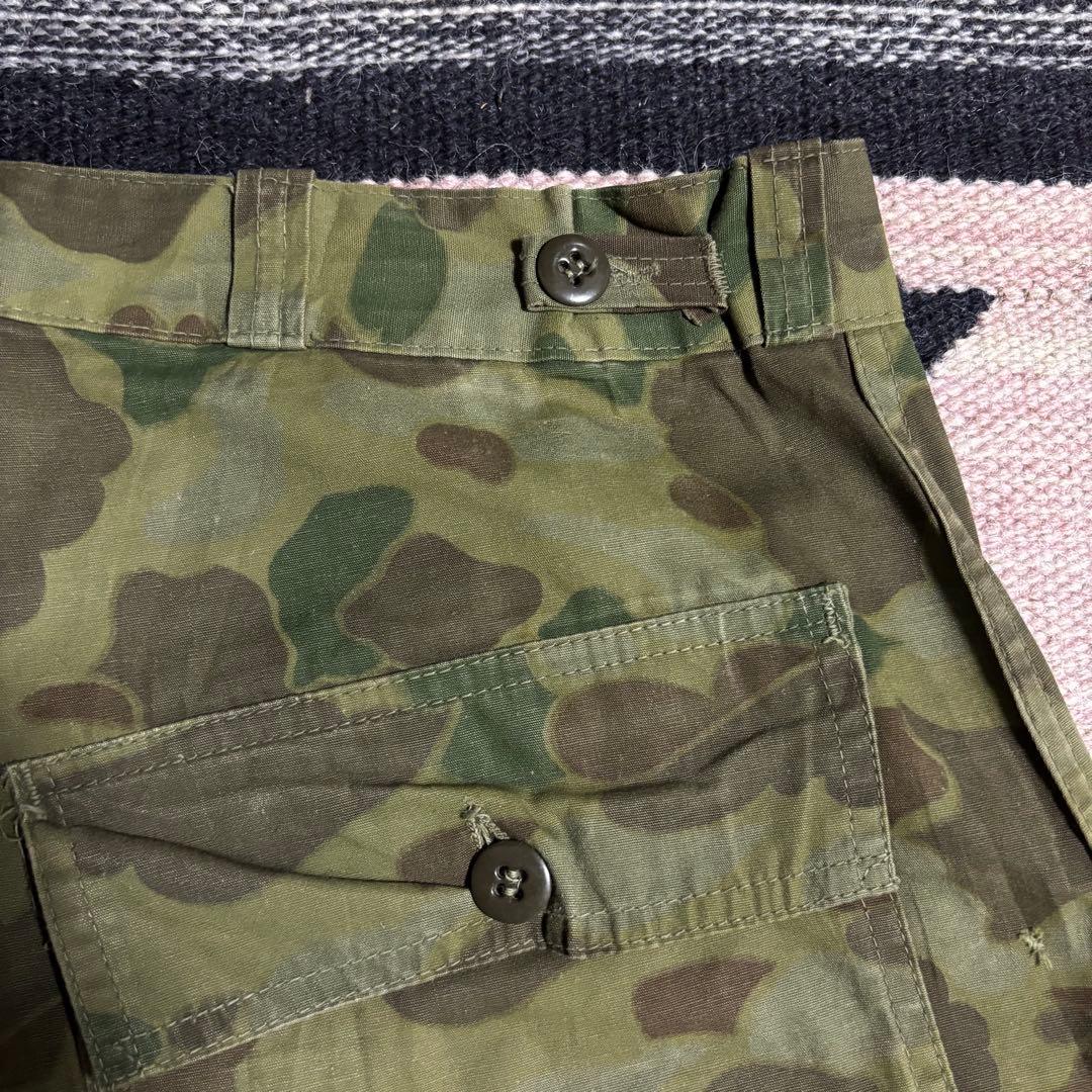 40s 50s ダックハンターカモ　ベイカーパンツ　usa製 ミリタリー　コの字