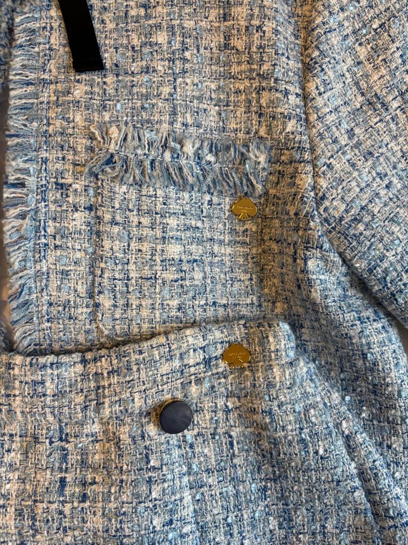 ☆美品☆ 【ケイトスペード】　セットアップ　ツイード　ブルー　160