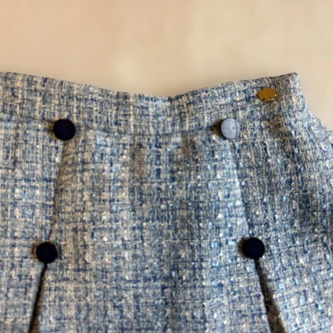 ☆美品☆ 【ケイトスペード】　セットアップ　ツイード　ブルー　160