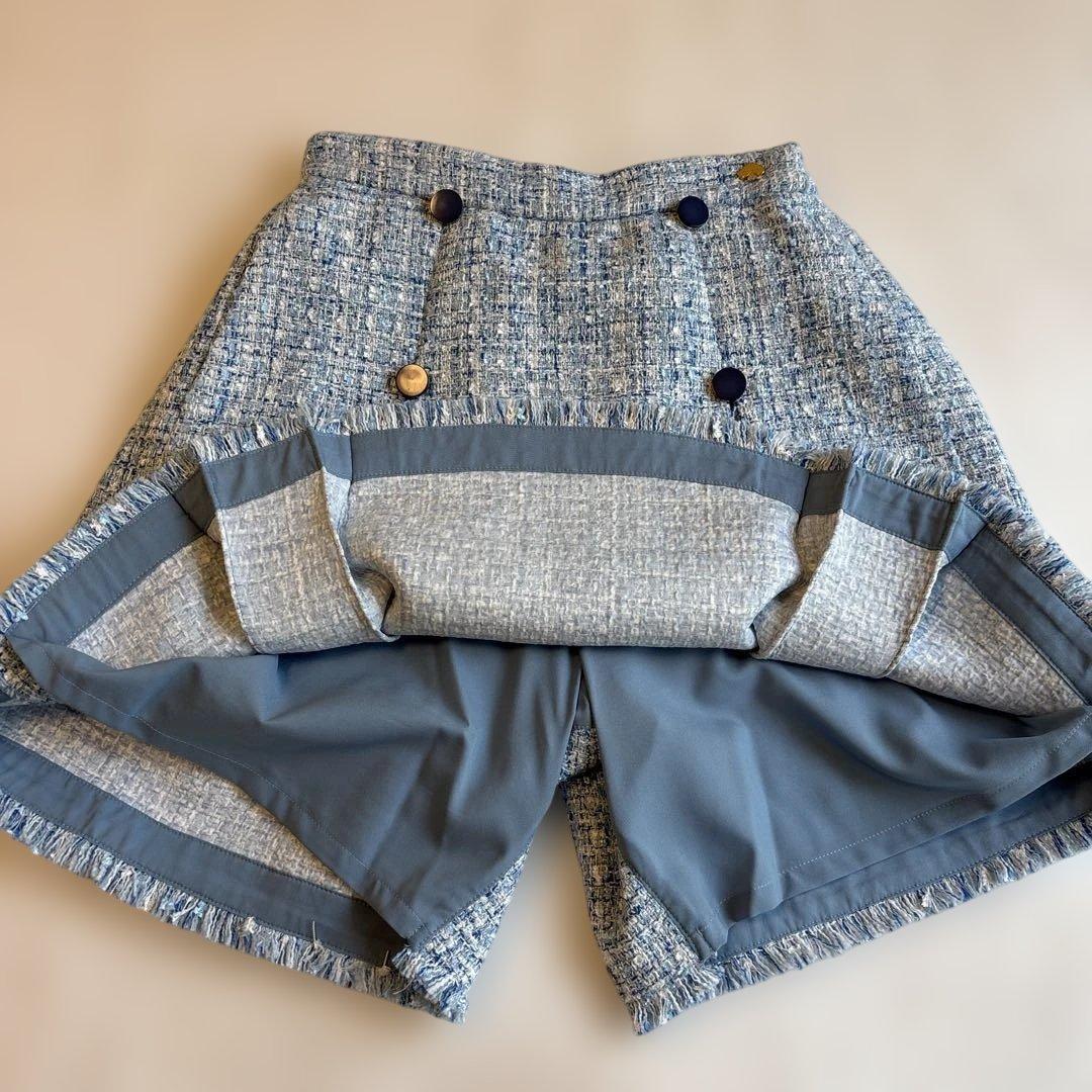 ☆美品☆ 【ケイトスペード】　セットアップ　ツイード　ブルー　160