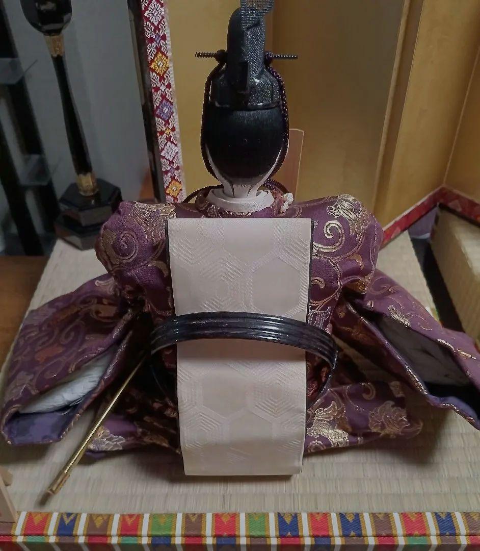 雛人形　親王飾り　内裏雛　秀玉作「7番」　装飾フルセット　骨董的価値お雛様