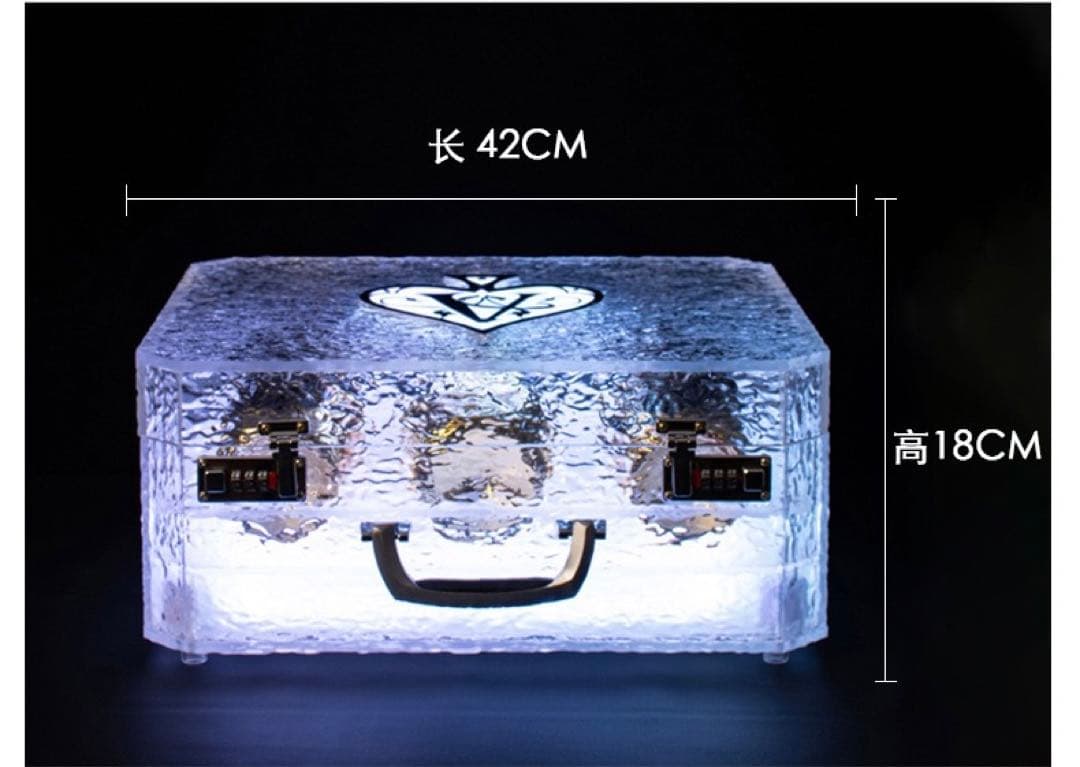 ボトルケース　LED　アルマンド アタッシュケース ディスプレイ シャンパン