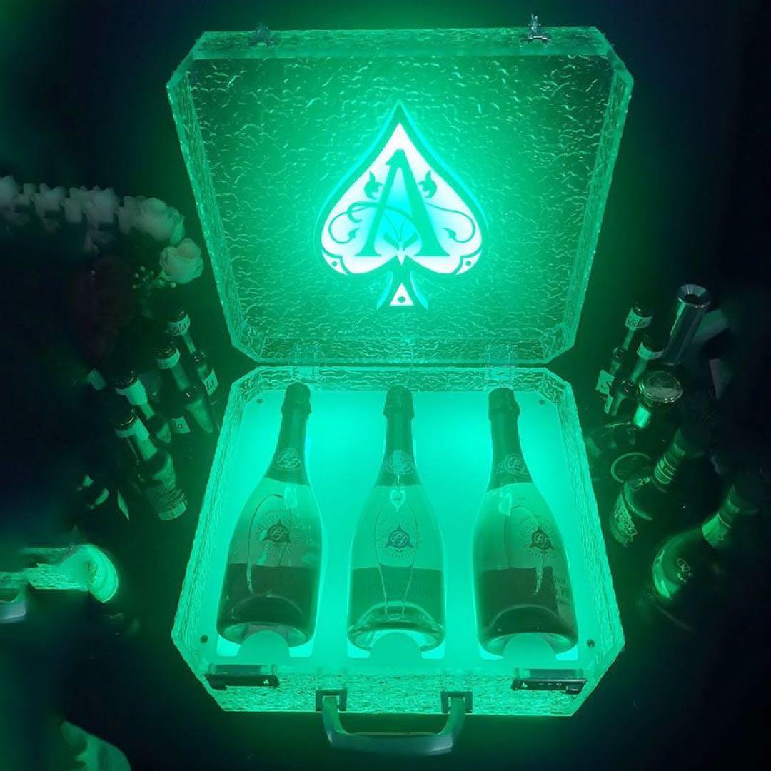ボトルケース　LED　アルマンド アタッシュケース ディスプレイ シャンパン