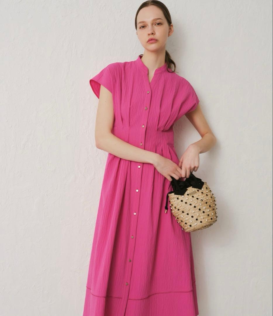 【LOULOU WILLOUGHBY】リップルタックワンピース　サイズ2