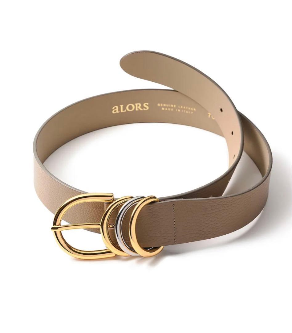 aLORS Paris ベルト Cappuccinoトープ 70