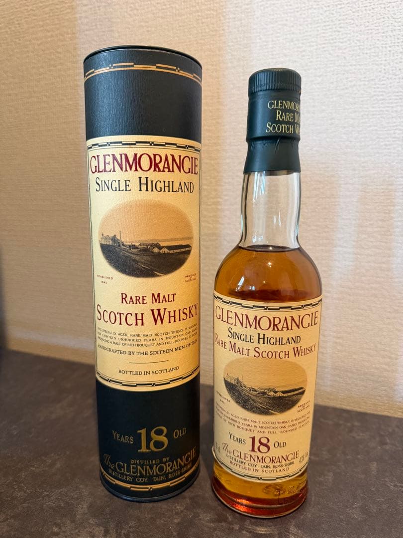 Glenmorangie 18年 シングルモルトウイスキー 50ml 旧ラベル