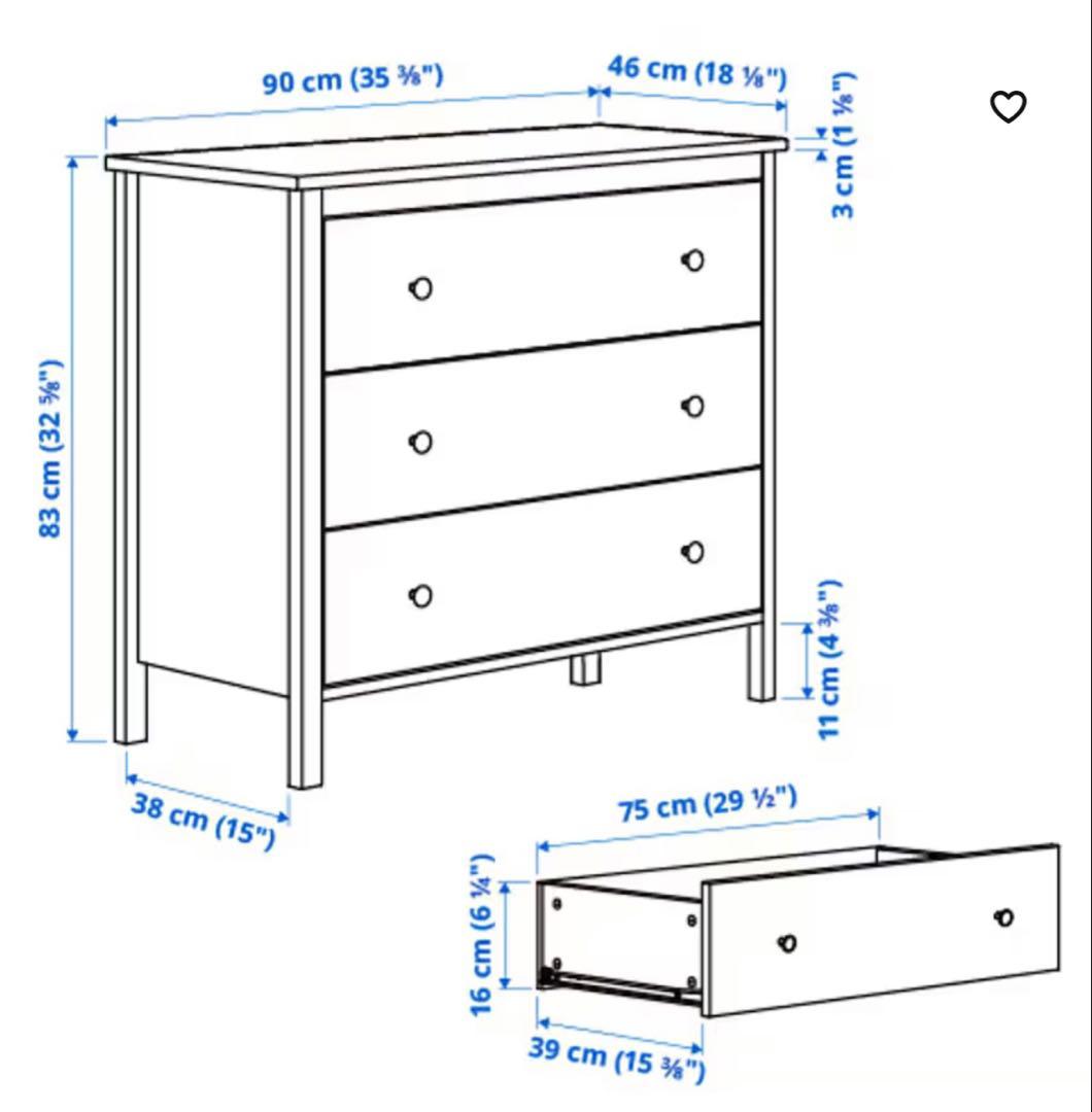 【6月上旬まで】 IKEA チェスト KOPPANG コッパン