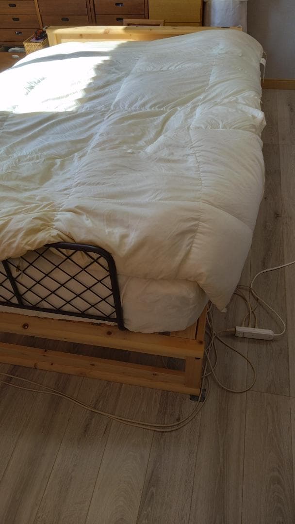 ニトリ　掛け布団　羽毛布団　ダブルサイズ　ホワイト