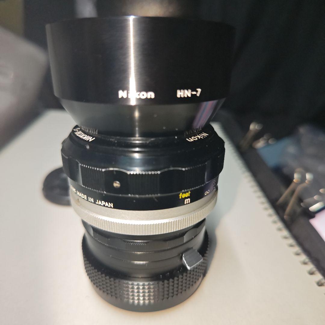 Nikkor-S auto 55mm f/1.2 +F→Zアダプター+フード