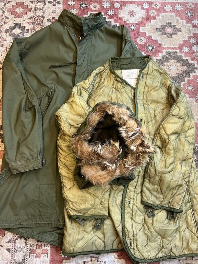 スペシャルビンテージ 70s M-65 XS アルミジップ コヨーテファー