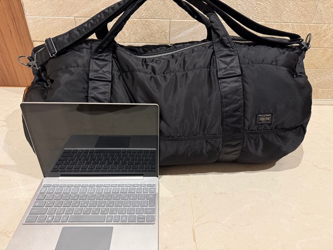 【値下げ】PORTERタンカー　ドラムバッグ大　ブラック