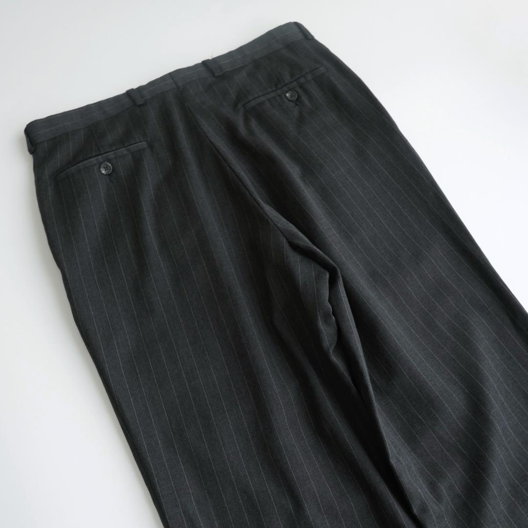 LAUREN RALPH LAUREN ツータックストライプスラックス