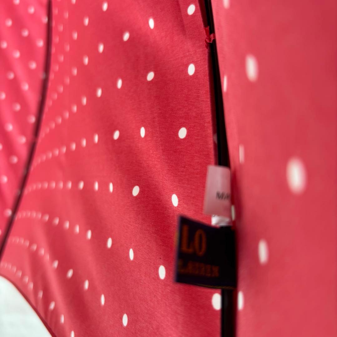 未使用品　Polo RalphLaurenポロラルフローレン 傘 赤白ドット水玉
