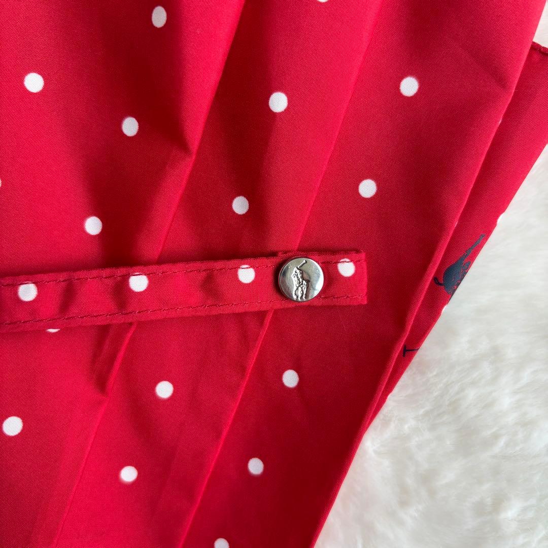 未使用品　Polo RalphLaurenポロラルフローレン 傘 赤白ドット水玉
