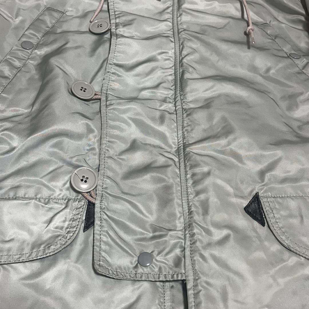 ALPHA 80's USA製 IDEAL ジップ　N-3Bジャケットシルバー